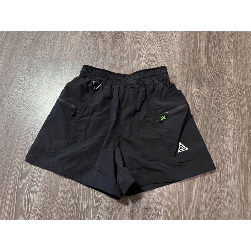 Nike ACG Death Bloom Black Hiking Shorts High Rise Women Size XS HV6387-010 NEW - Picture 1 of 8